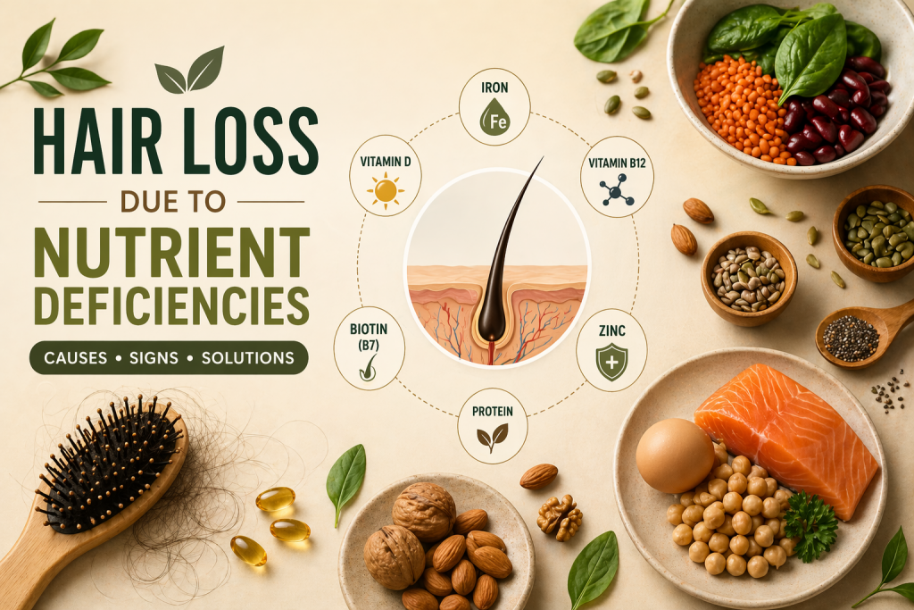Hair Loss Due to Nutrient Deficiencies