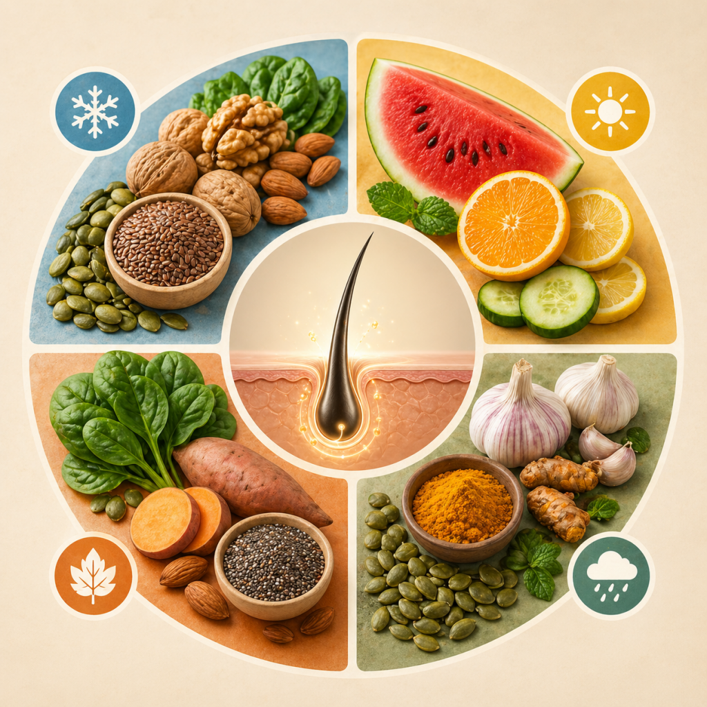 Seasonal Superfoods for Hair Growth