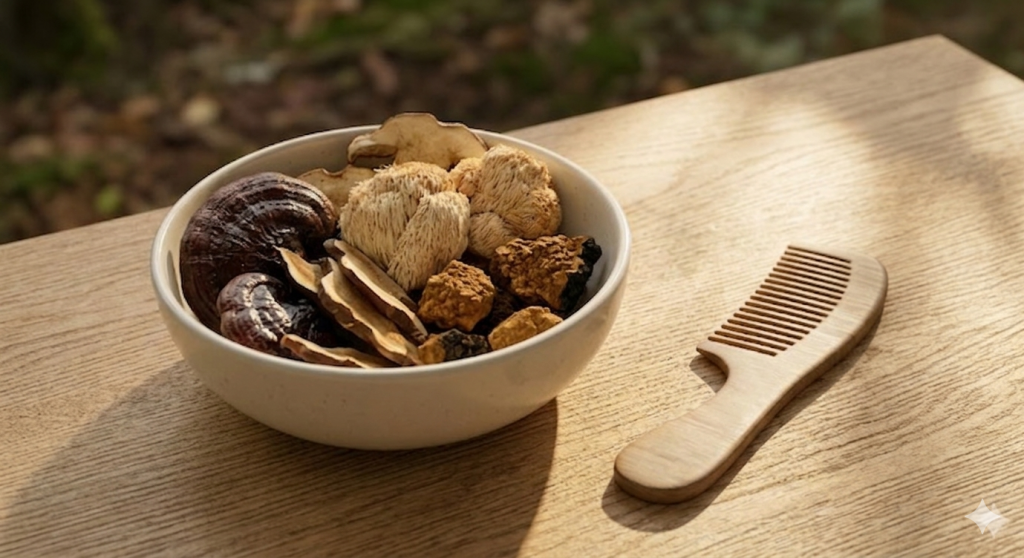 Different Medicinal Mushrooms for Hair Health