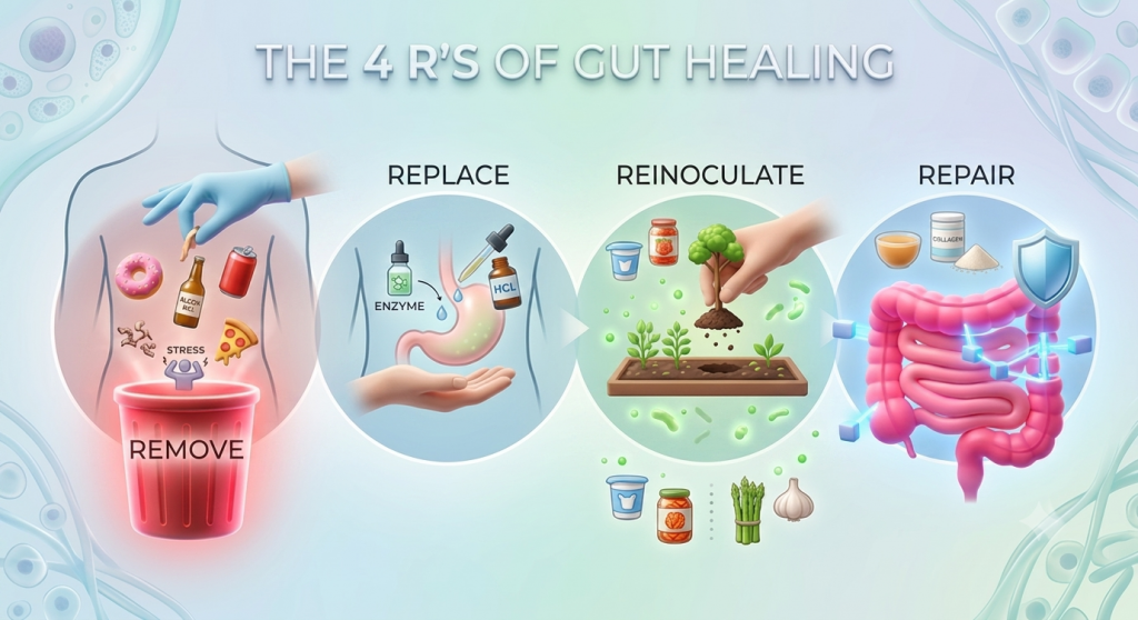 The 4 R's for Gut-Immune Connection